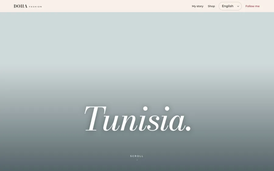 Vorschau der Website Doha Fashion — Webseite